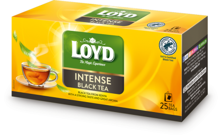 Чай черный "Intense Black Tea" т.м. Loyd в пакетиках для разовой заварки 25 х 2 г.