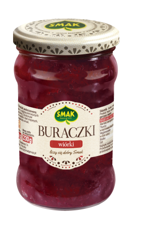 Свекла резаная консервированная Smak 290 г.