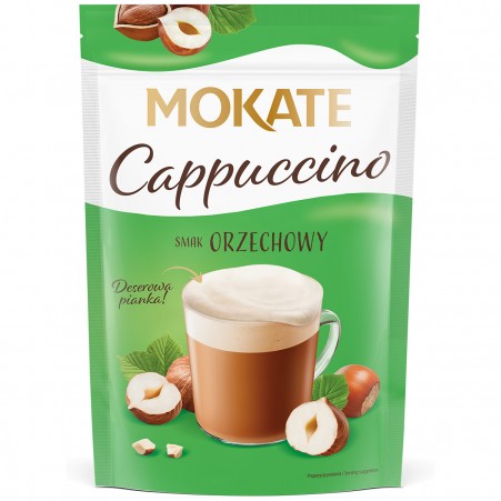 Кофейный напиток растворимый Капучино со вкусом фундука т.м. Mokate, пакет