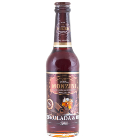 Сироп Monzini со вкусом шоколада с ромом, 320 мл