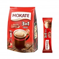 Кофейный напиток растворимый 3 в 1 классический т.м. Mokate, порционный