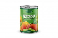 Фруктовый коктейль в сиропе 425 г AVEGUSTO