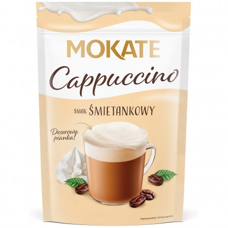 Кофейный напиток растворимый Капучино со вкусом сливок т.м. Mokate, пакет
